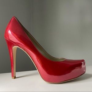 BCBGeneration Red Platform Pumps Heels